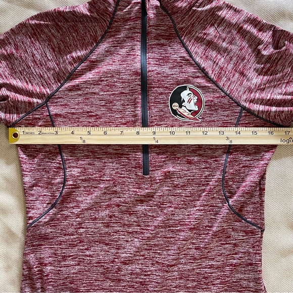 FSU Seminoles Half Zip Under Armour Pullover Size Small Long Sleeve Shirt Noles - Picture 8 of 12